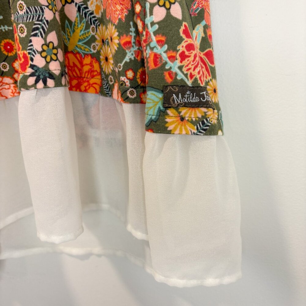 Matilda Jane Floral Peplum Top Size Large - Picture 4 of 8